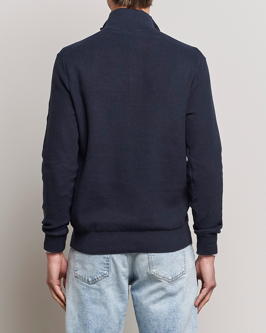 Herre | Trøjer | Polo Ralph Lauren | Textured Half-Zip Navy Heather