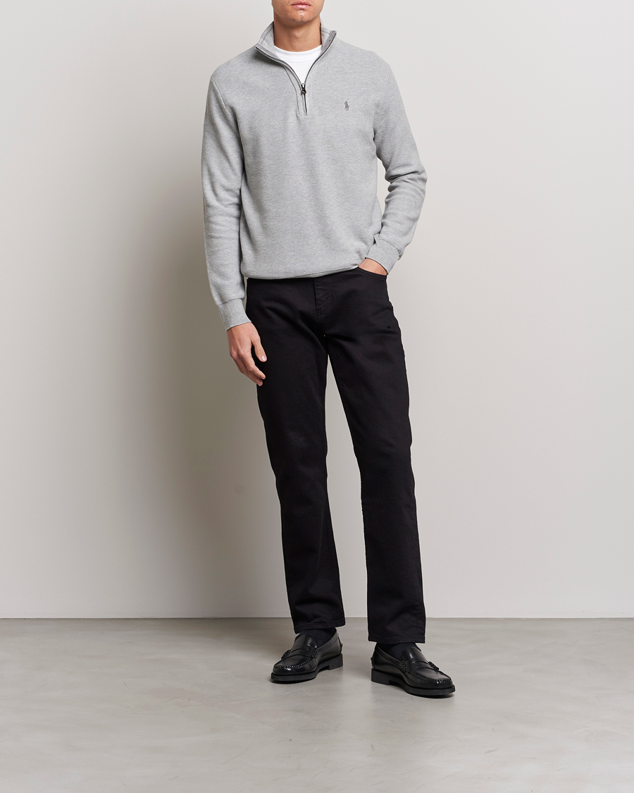Herre | Trøjer | Polo Ralph Lauren | Textured Half-Zip Andover Heather