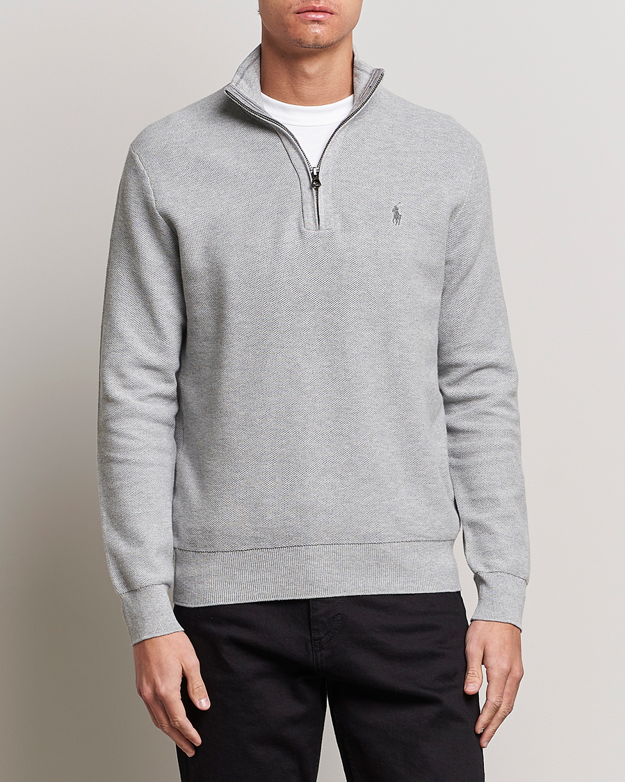 Herre | Trøjer | Polo Ralph Lauren | Textured Half-Zip Andover Heather