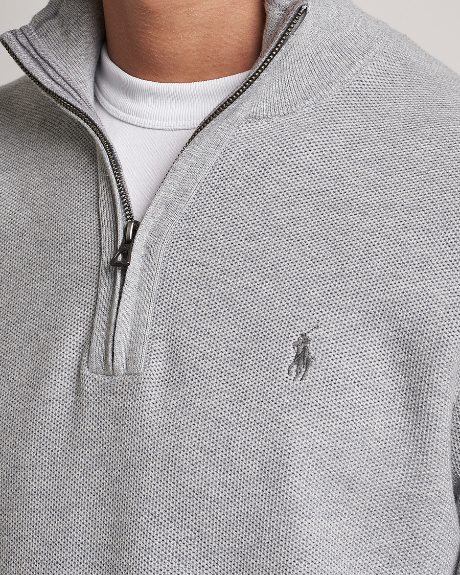 Herre | Trøjer | Polo Ralph Lauren | Textured Half-Zip Andover Heather