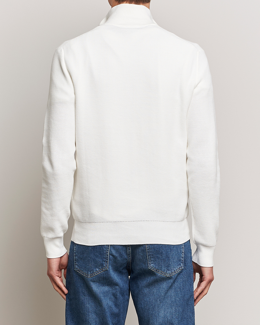 Herre | Trøjer | Polo Ralph Lauren | Textured Half-Zip Deckwash White