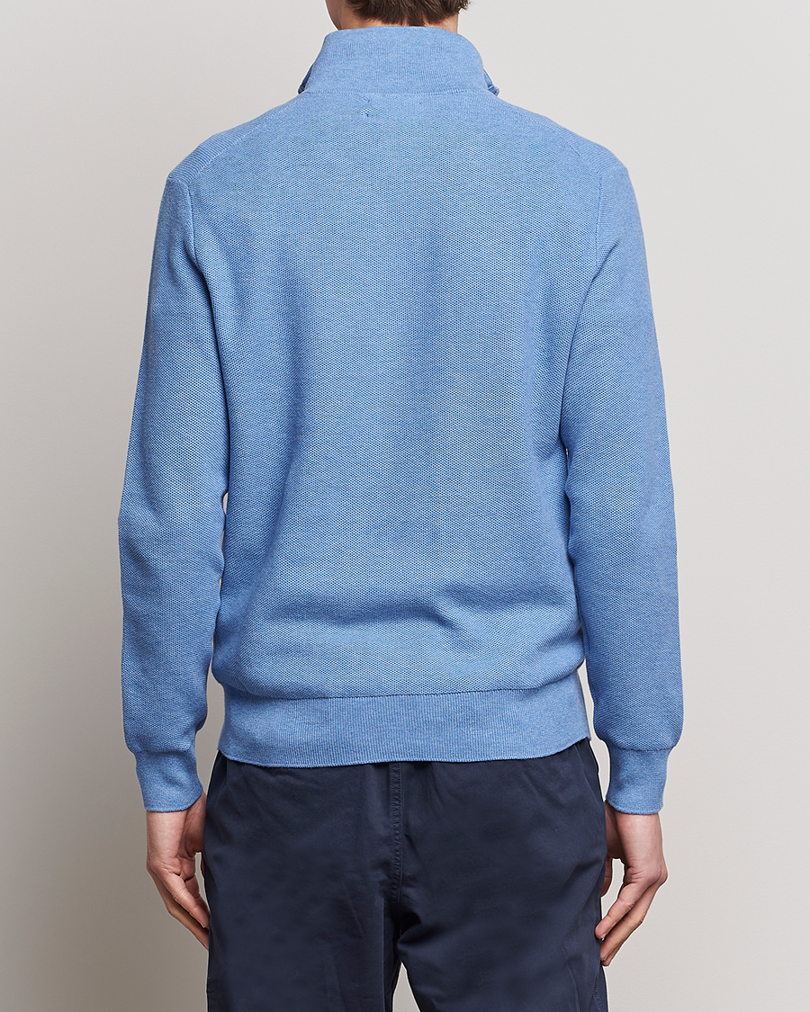 Herre | Trøjer | Polo Ralph Lauren | Textured Half-Zip Summer Blue
