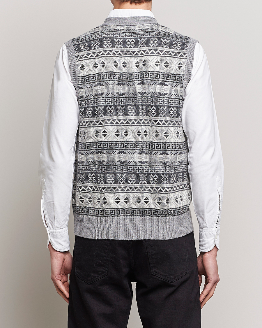 Herre | Trøjer | Polo Ralph Lauren | Knitted Fairisle Vest Grey