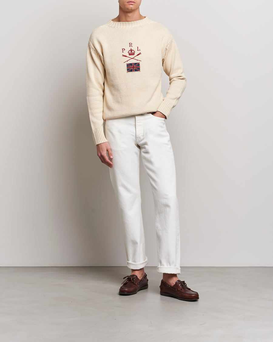 Herre | Trøjer | Polo Ralph Lauren | Knitted Anchor Sweater Cream