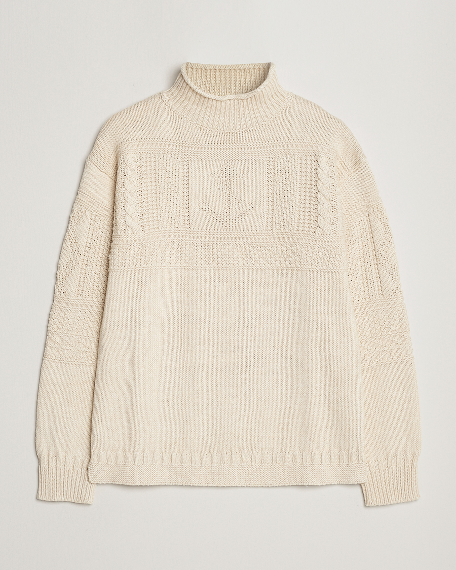Herre | Trøjer | Polo Ralph Lauren | Knitted Fishermen Sweater Cream