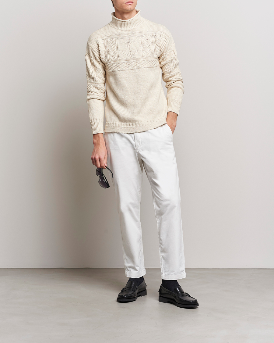 Herre | Trøjer | Polo Ralph Lauren | Knitted Fishermen Sweater Cream