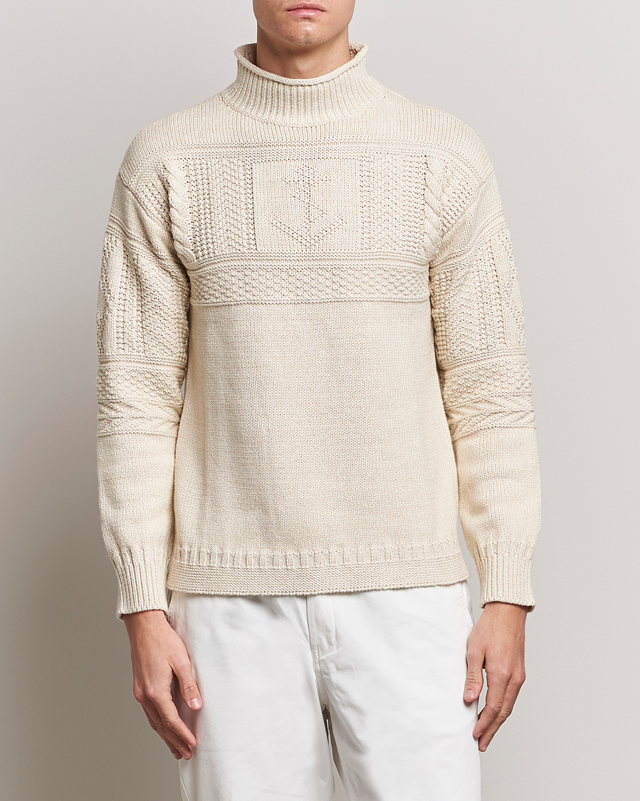 Herre | Trøjer | Polo Ralph Lauren | Knitted Fishermen Sweater Cream