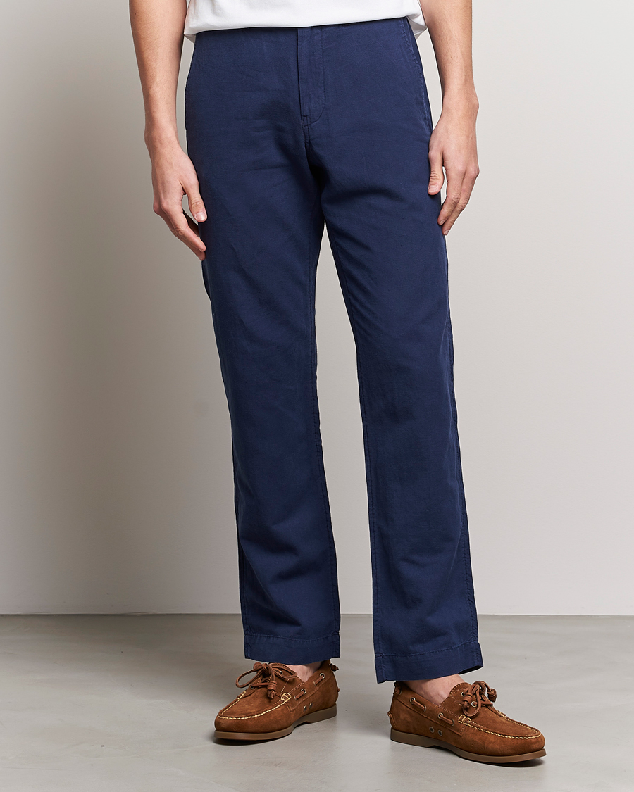 Herre | Nyheder | Polo Ralph Lauren | Cotton/Linen Bedford Chinos Newport Navy