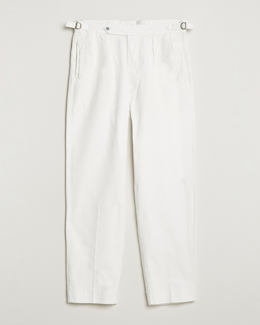 Herre | Bukser | Polo Ralph Lauren | Rustic Twill Officer Trousers Deckwash White