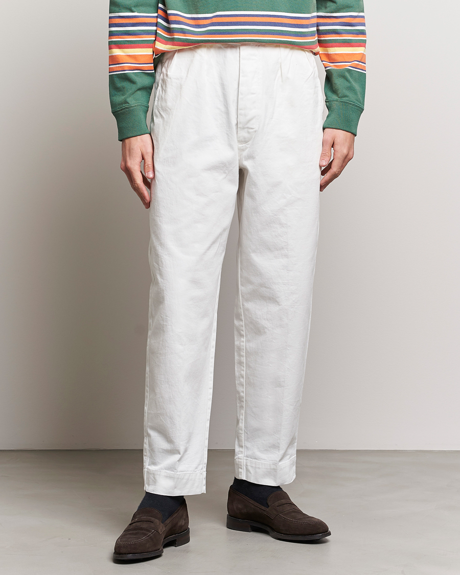 Herre | Bukser | Polo Ralph Lauren | Rustic Twill Officer Trousers Deckwash White
