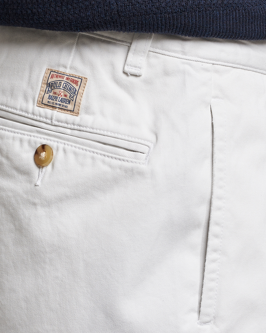 Herre | Shorts | Polo Ralph Lauren | Twill Pleated Regatta Shorts Deckwash White