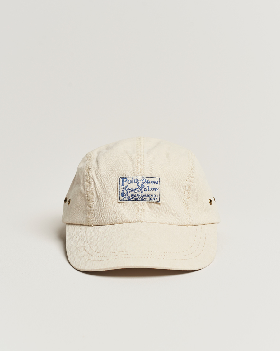 Herre | Polo Ralph Lauren 4 Panel Herringbone Twill Cap English Cream | Polo Ralph Lauren | 4 Panel Herringbone Twill Cap English Cream