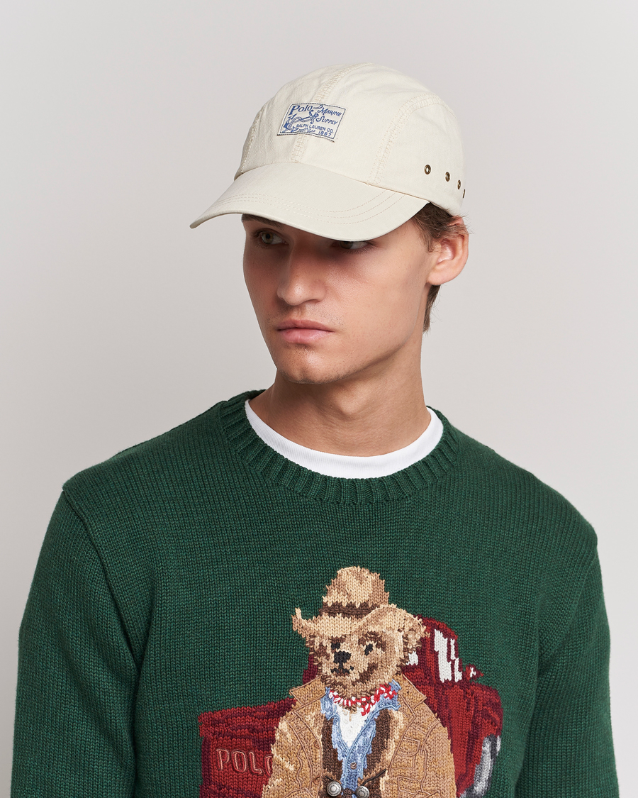 Herre | Polo Ralph Lauren 4 Panel Herringbone Twill Cap English Cream | Polo Ralph Lauren | 4 Panel Herringbone Twill Cap English Cream