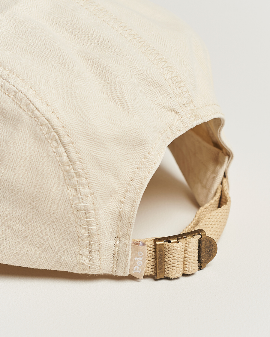 Herre | Polo Ralph Lauren 4 Panel Herringbone Twill Cap English Cream | Polo Ralph Lauren | 4 Panel Herringbone Twill Cap English Cream