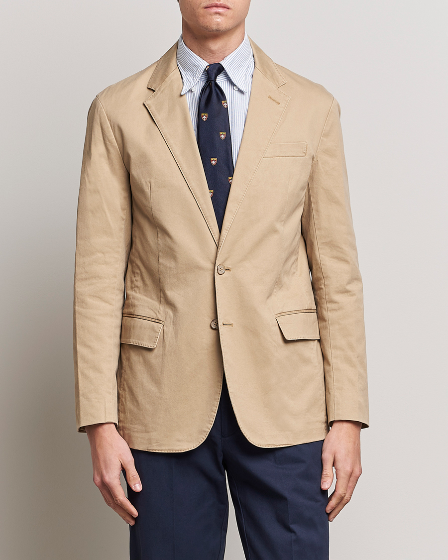 Herre | Polo Ralph Lauren | Polo Ralph Lauren | Cotton Stretch Sportcoat Monument Tan