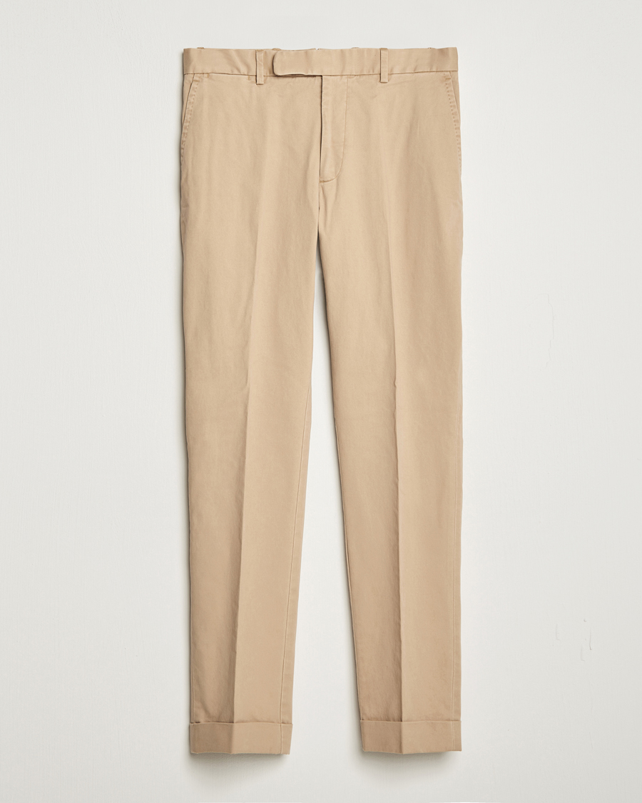 Herre | Udsalg | Polo Ralph Lauren | Cotton Stretch Trousers Monument Tan