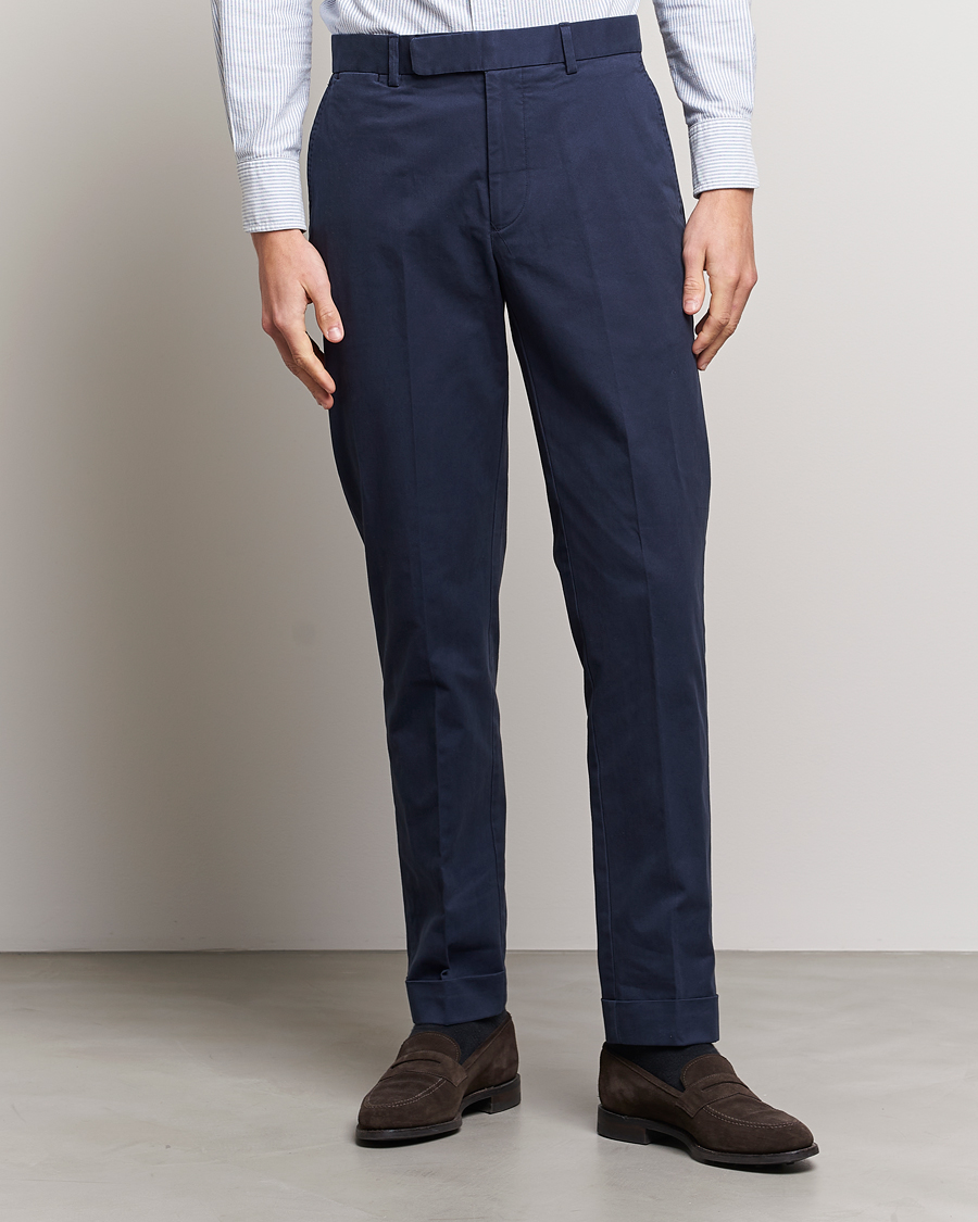 Herre | Jakkesæt | Polo Ralph Lauren | Cotton Stretch Trousers Nautical Ink