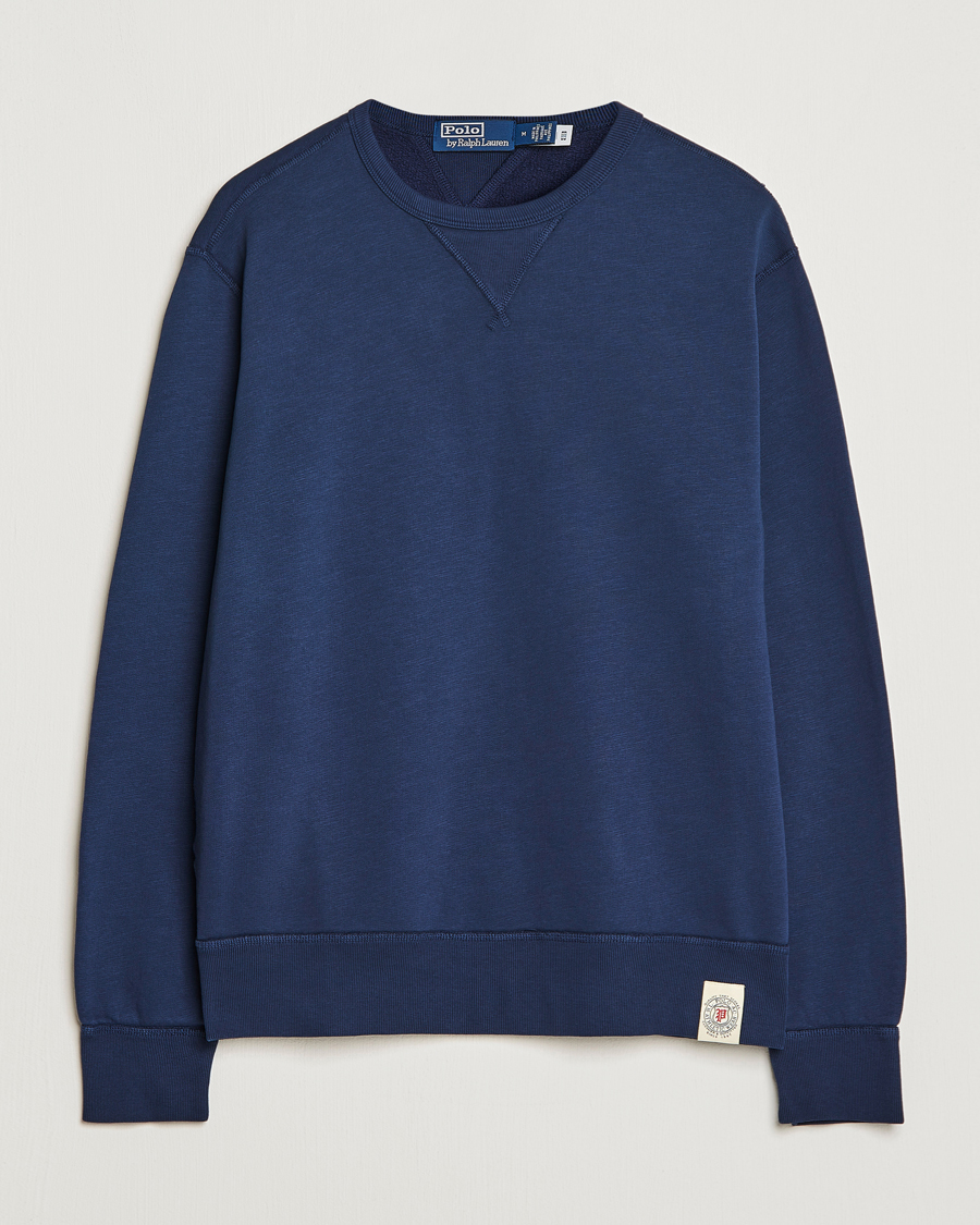 Herre | Trøjer | Polo Ralph Lauren | Vintage Fleece Crew Neck Sweatshirt Cruise Navy