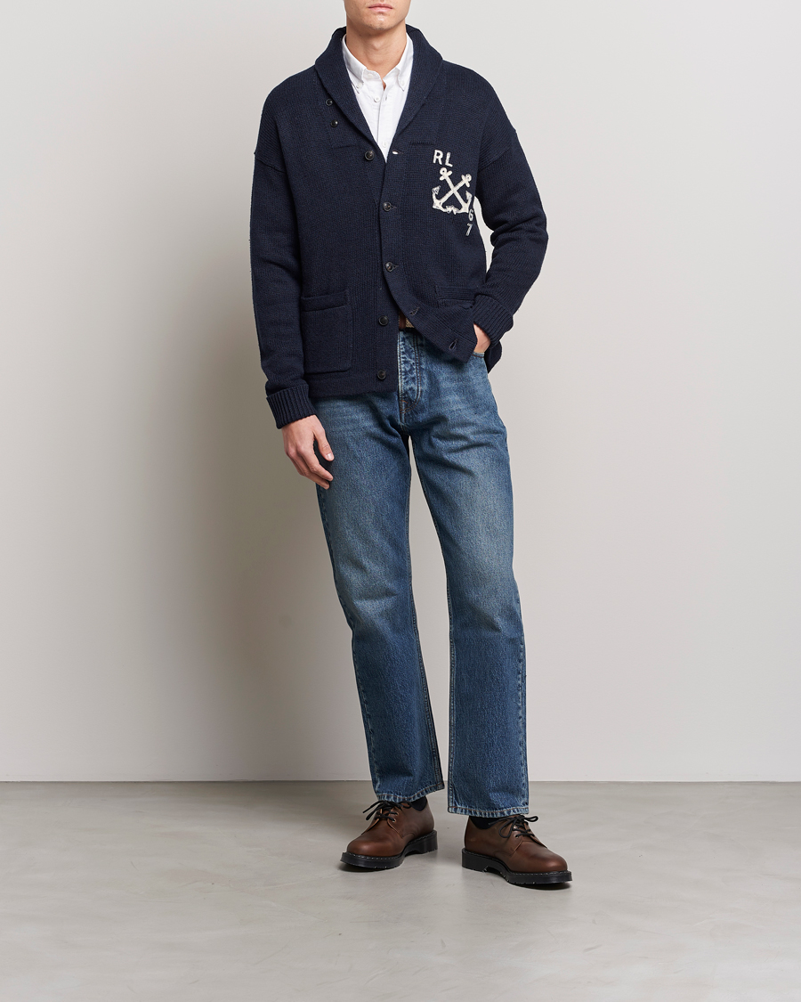 Herre | Trøjer | Polo Ralph Lauren | RL Knitted Cardigan Navy