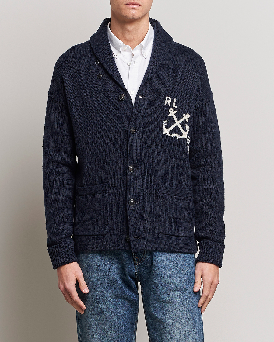 Herre | Trøjer | Polo Ralph Lauren | RL Knitted Cardigan Navy