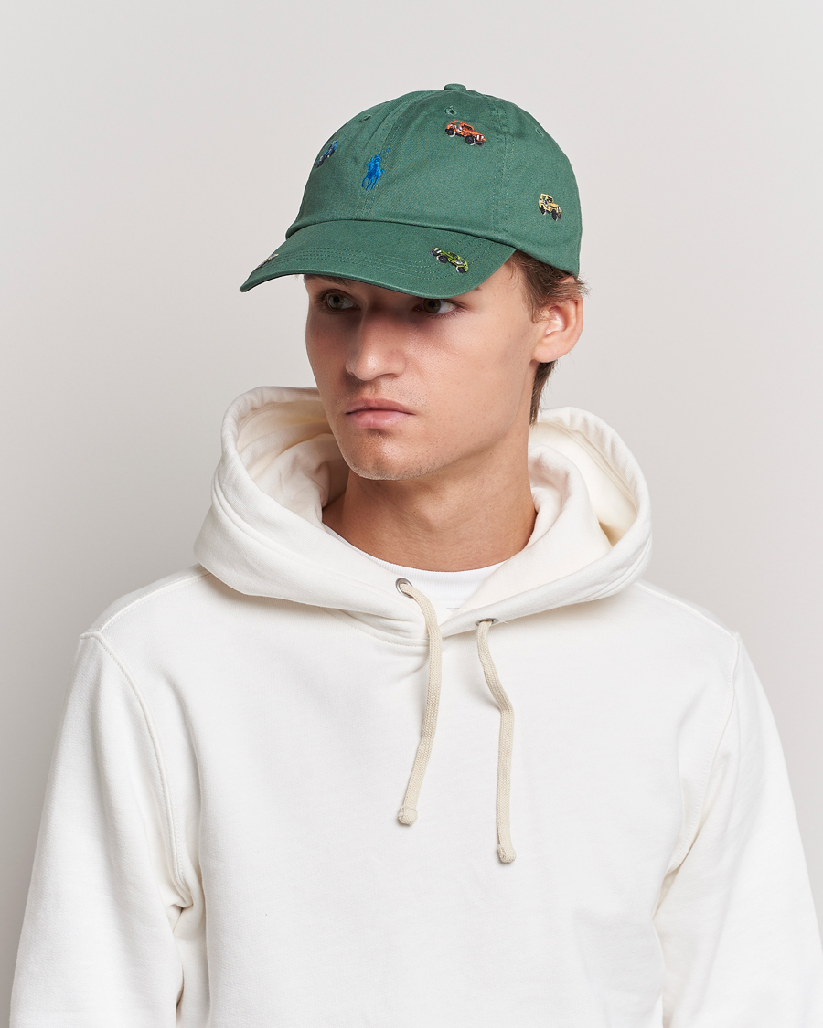 Herre | Polo Ralph Lauren Twill Printed Jeeps Sports Cap Washed Forest | Polo Ralph Lauren | Twill Printed Jeeps Sports Cap Washed Forest