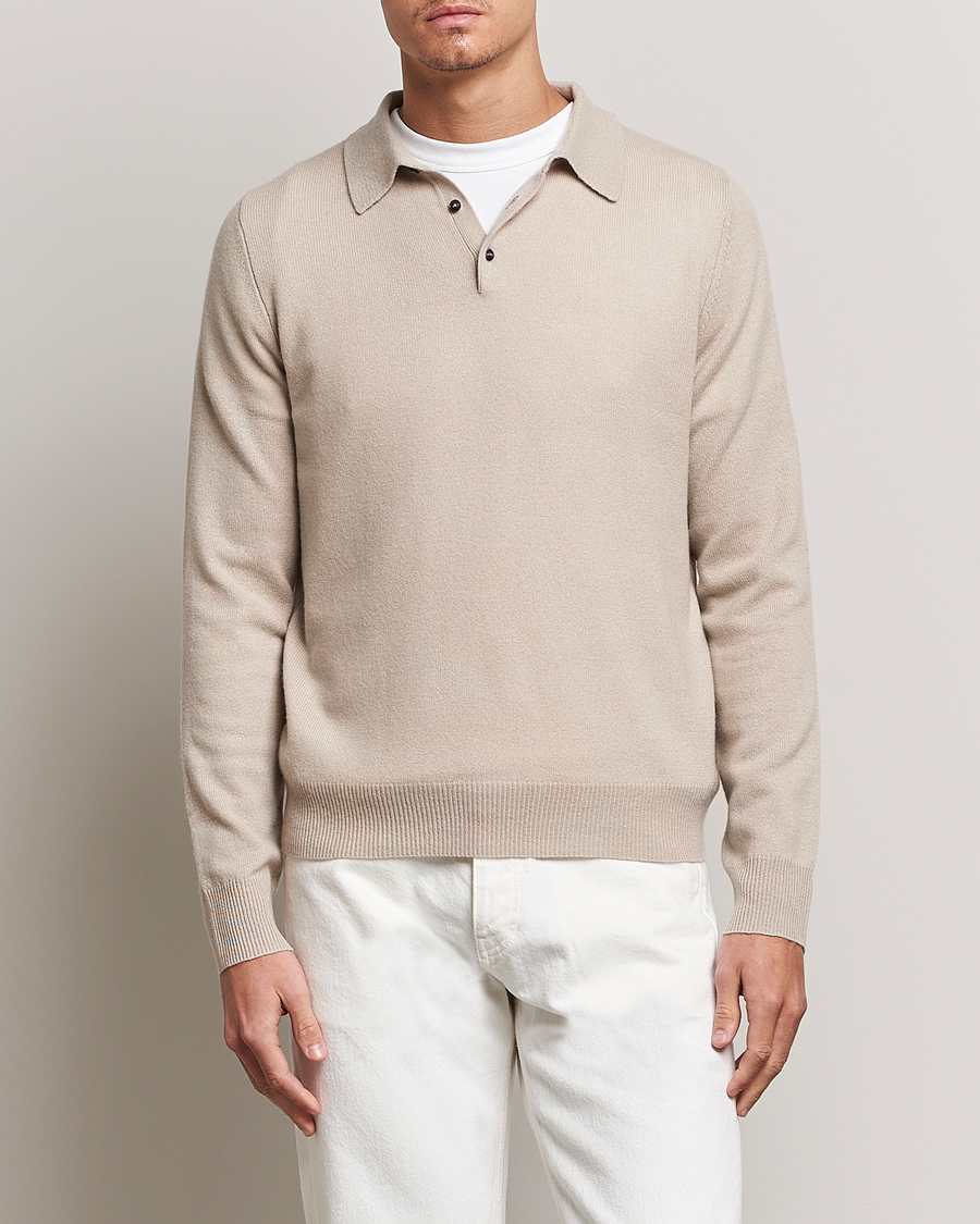 Herre | Trøjer | People's Republic of Cashmere | Cashmere Long Sleeve Polo Trench