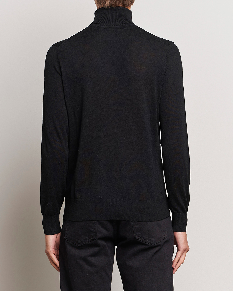 Herre | Trøjer | Tiger of Sweden | Nevile Extra Fine Merino Polo Black