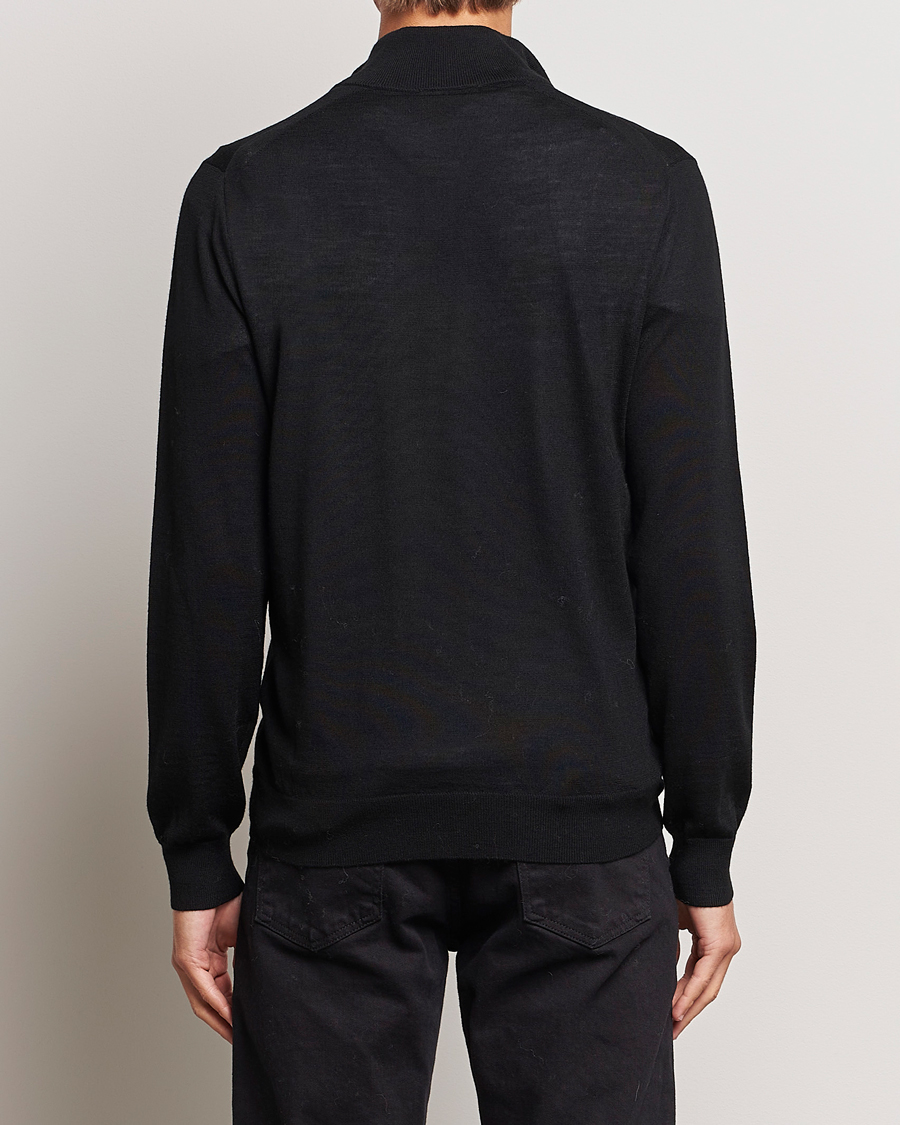 Herre | Trøjer | Tiger of Sweden | Errol Merino Half Zip Black