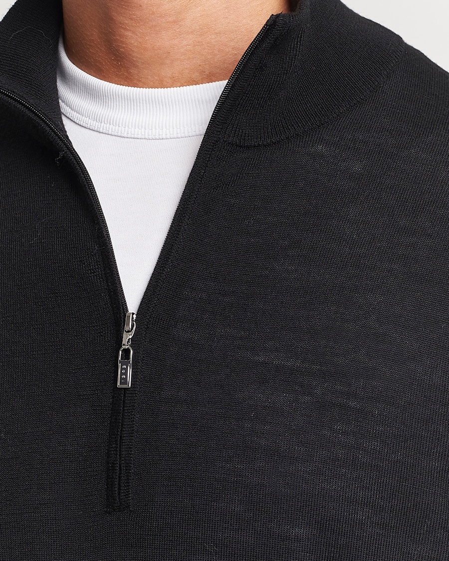 Herre | Trøjer | Tiger of Sweden | Errol Merino Half Zip Black