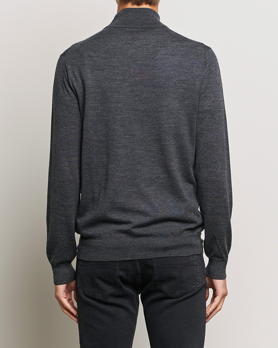 Herre | Trøjer | Tiger of Sweden | Errol Merino Half Zip Grey