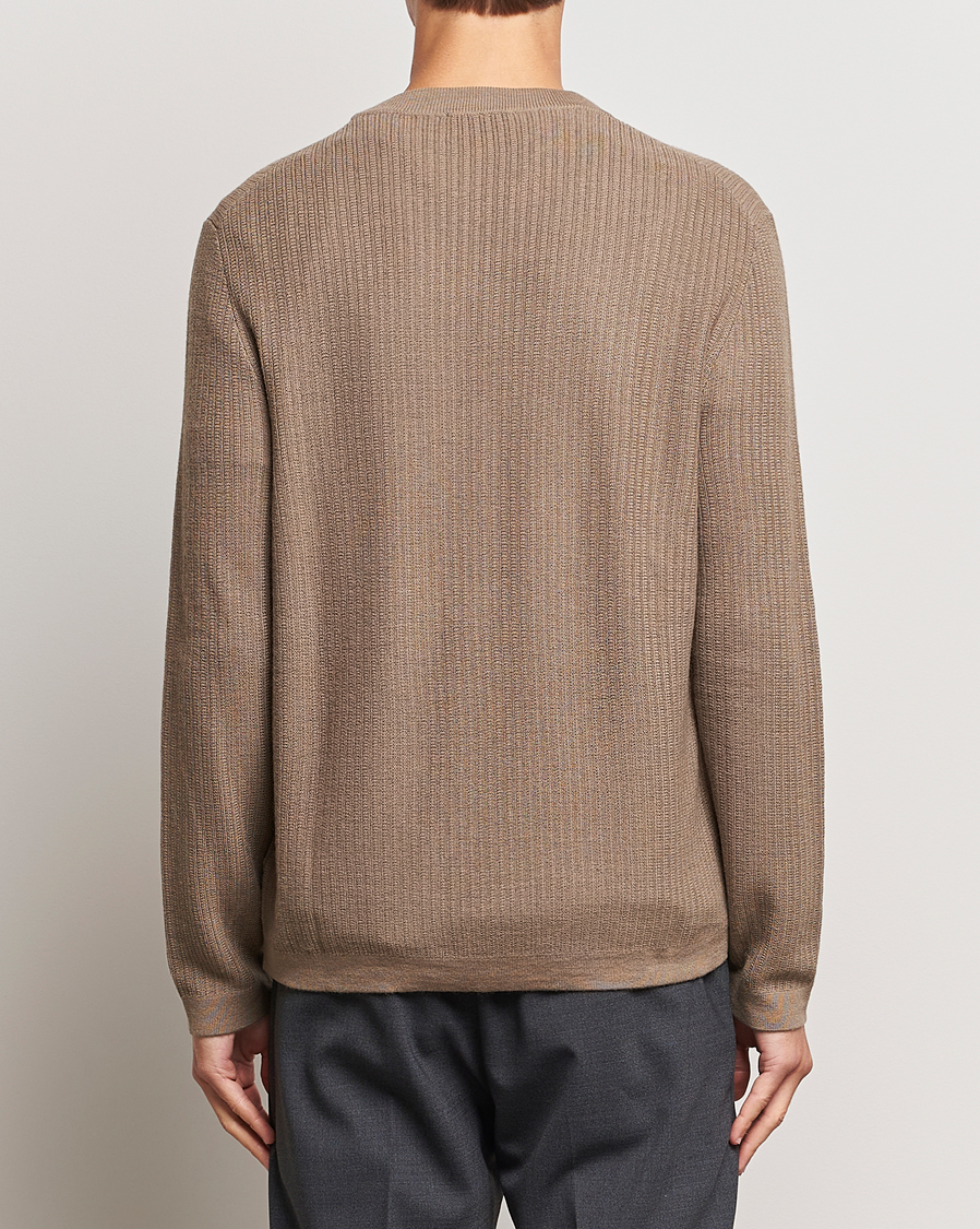 Herre | Trøjer | Tiger of Sweden | Elssler Merino Pullover Olive Grey