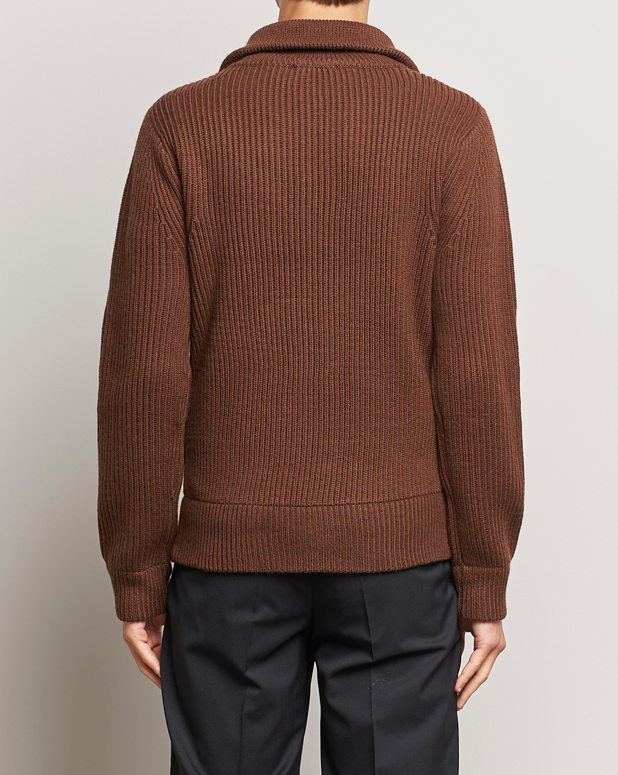 Herre | Trøjer | Tiger of Sweden | Nyman Full Zip Golden Brown