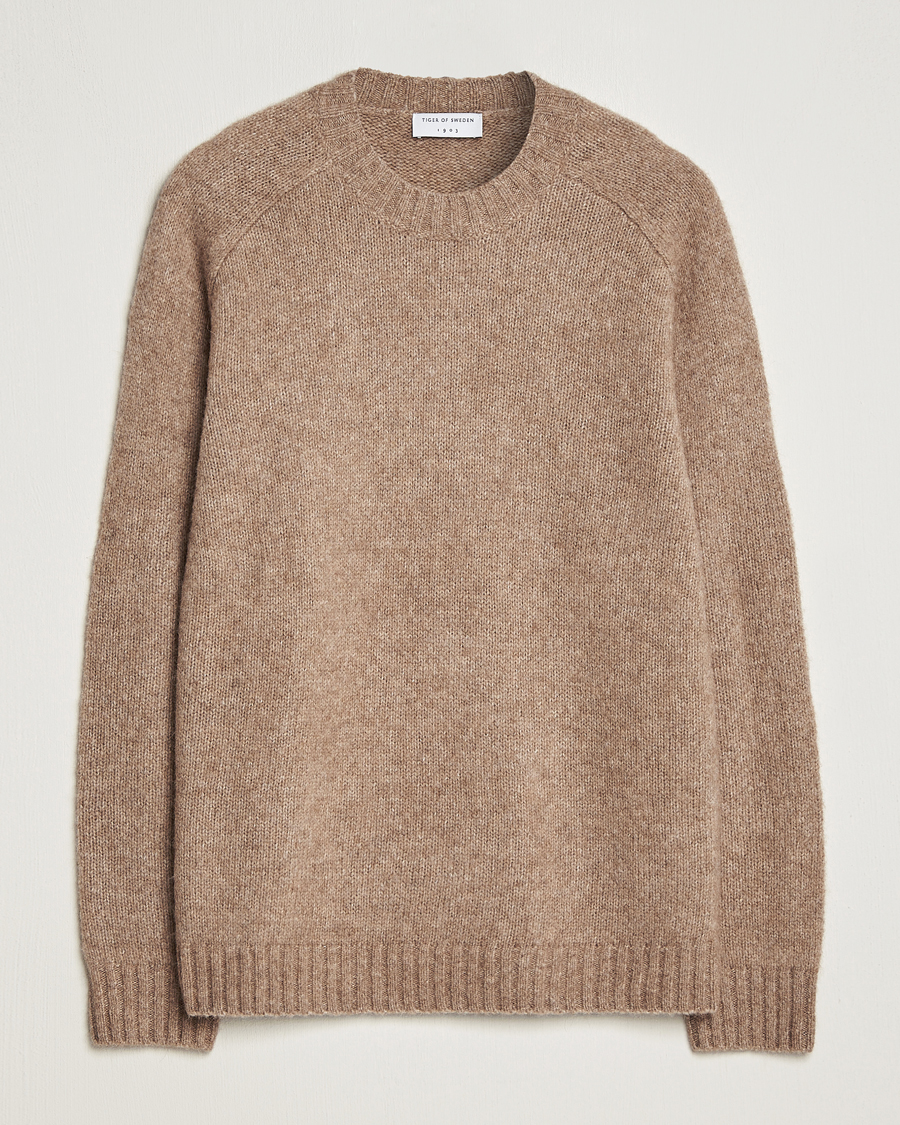 Herre | Trøjer | Tiger of Sweden | Adryan Crew Neck Pullover Olive Grey