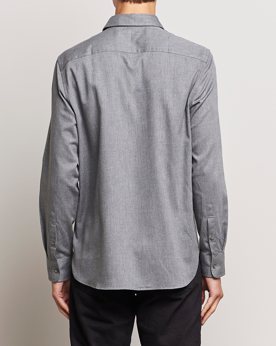 Herre | Skjorter | Tiger of Sweden | Benjamin Flannel Shirt Grey Melange