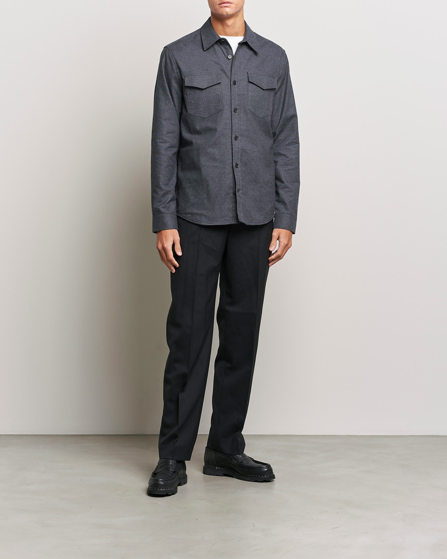 Herre | Skjorter | Tiger of Sweden | Arnou Cotton Pocket Shirt Grey