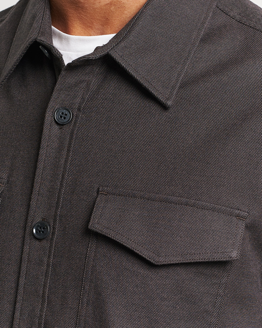Herre | Skjorter | Tiger of Sweden | Arnou Cotton Pocket Shirt Brown