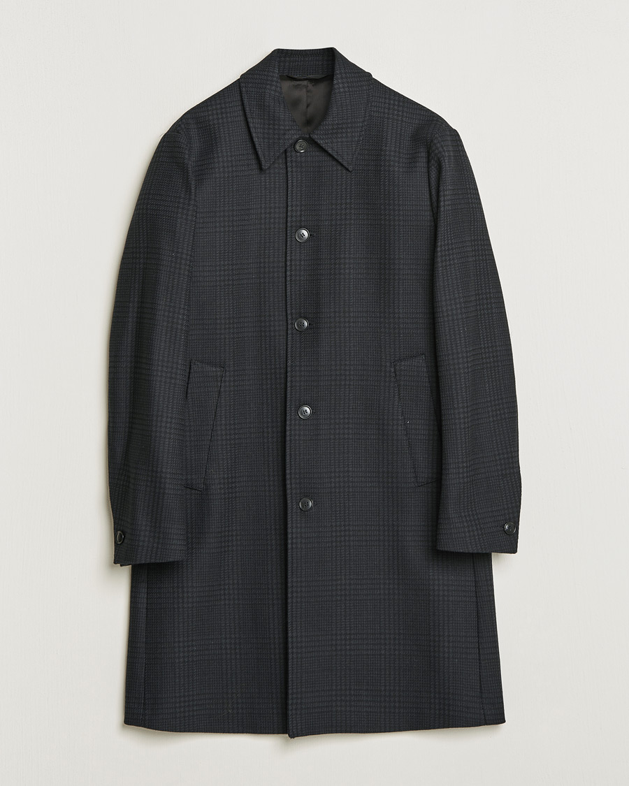 Herre | Jakker | Tiger of Sweden | Eliias Checked Coat Black