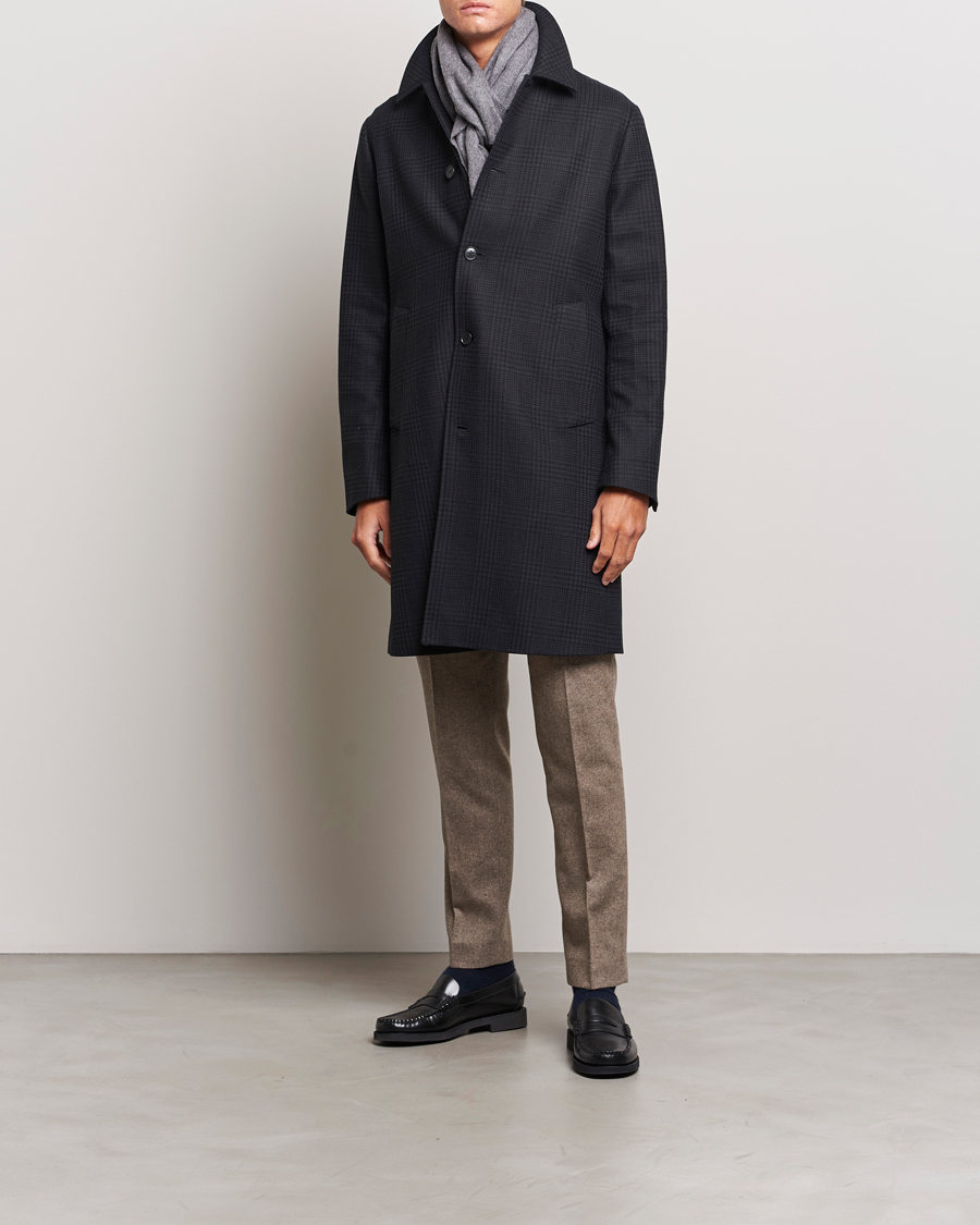 Herre | Jakker | Tiger of Sweden | Eliias Checked Coat Black