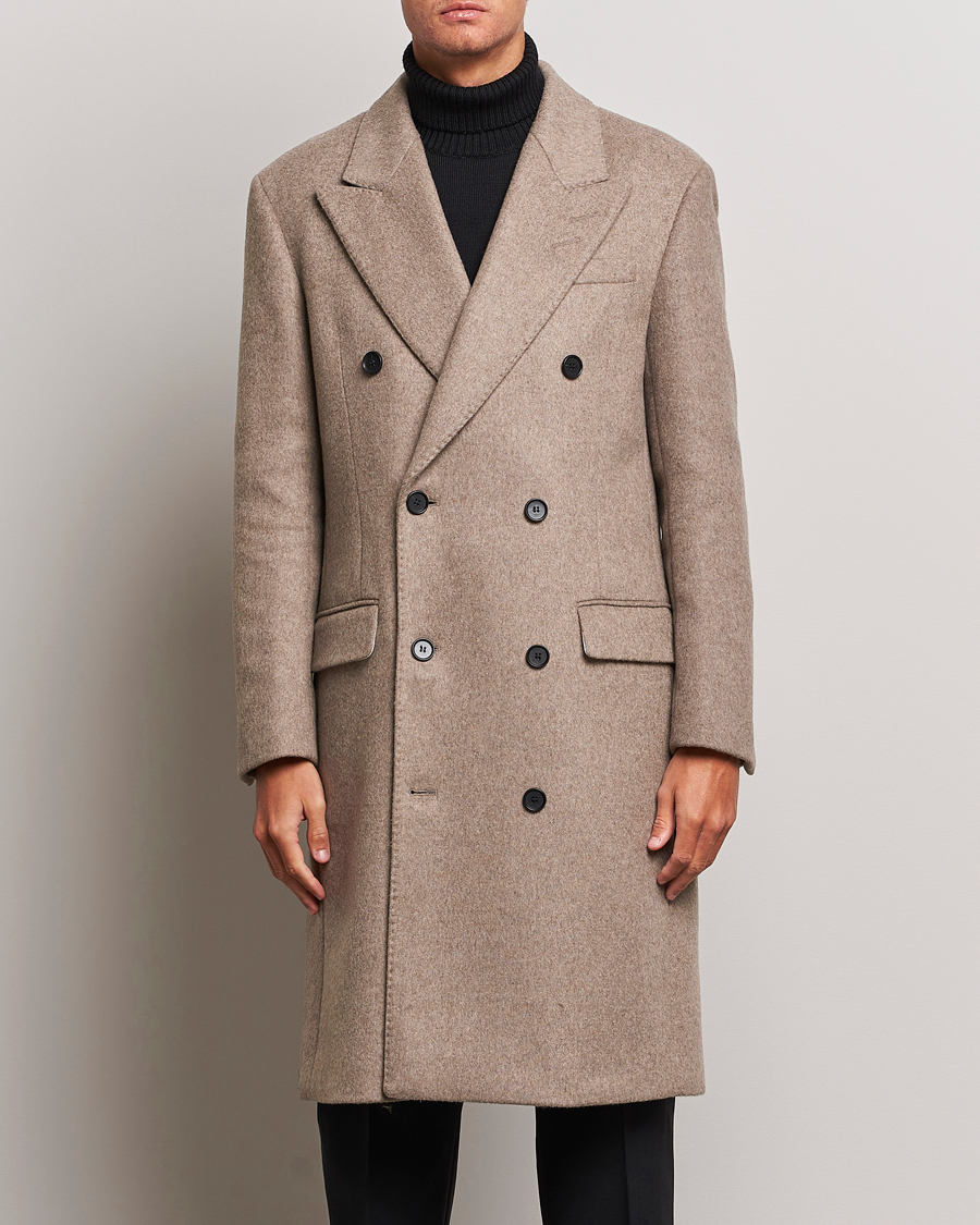 Herre | Jakker | Tiger of Sweden | Chiaver Double Breasted Coat Eggshell