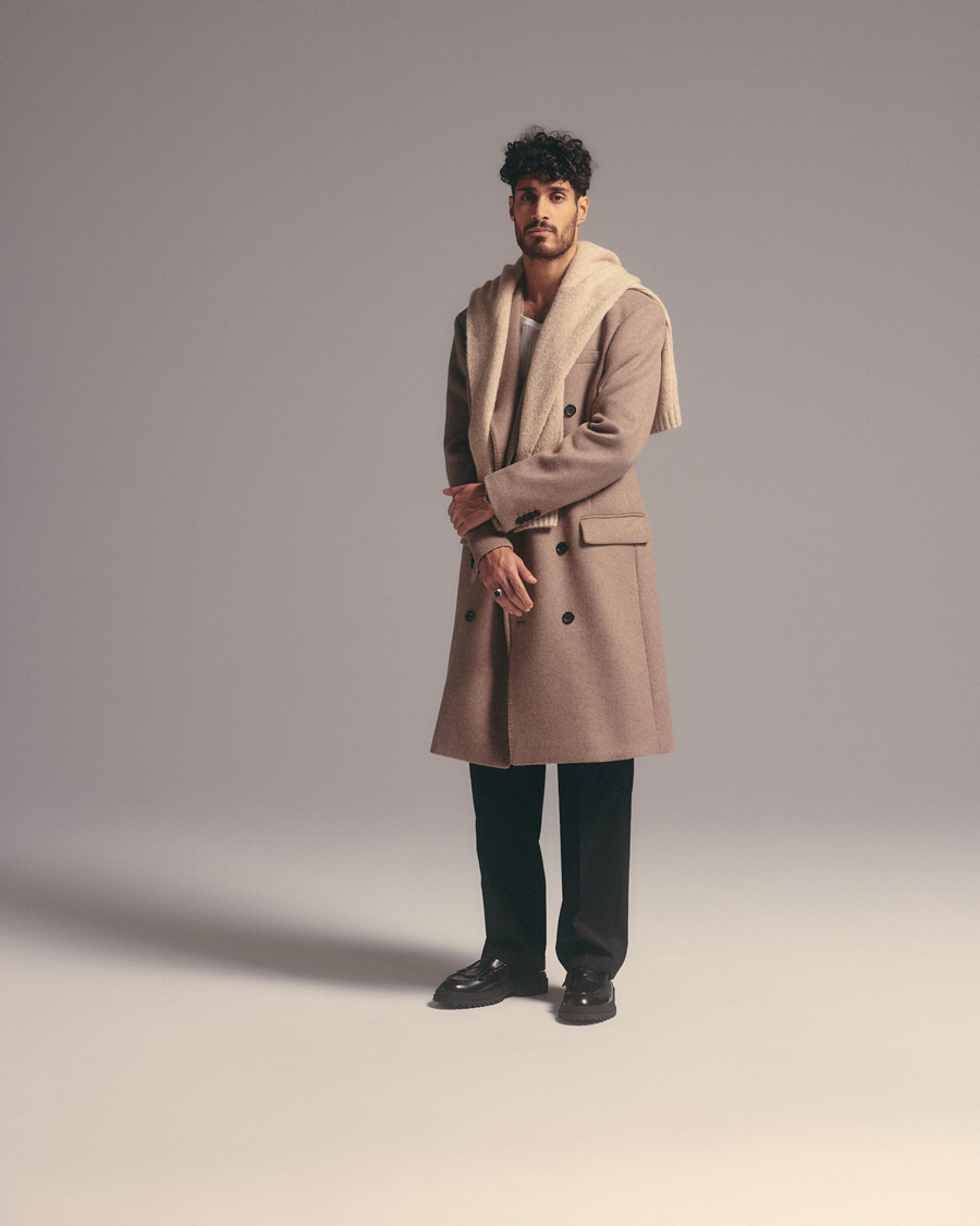 Herre | Jakker | Tiger of Sweden | Chiaver Double Breasted Coat Eggshell