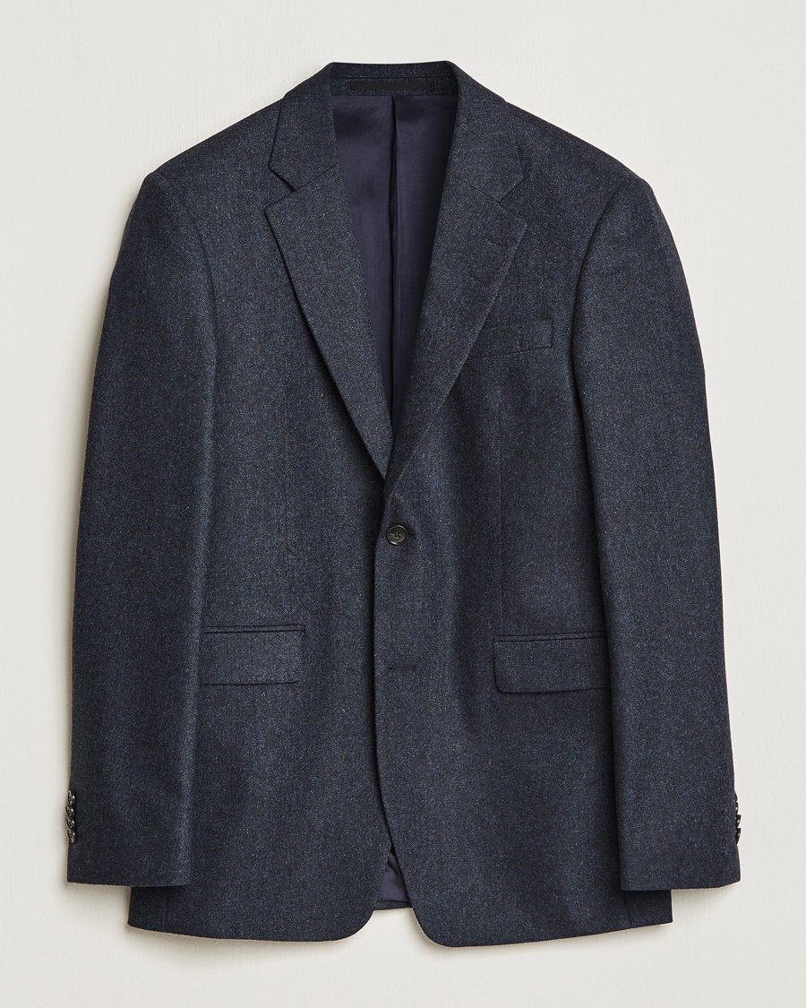 Herre | Blazere & jakker | Tiger of Sweden | Justin Brushed Wool Blazer Midnight Blue