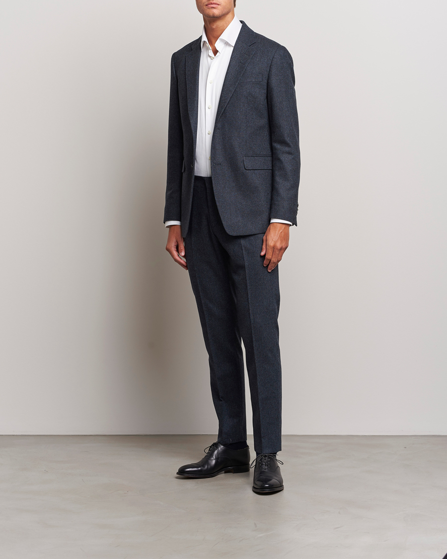 Herre | Blazere & jakker | Tiger of Sweden | Justin Brushed Wool Blazer Midnight Blue