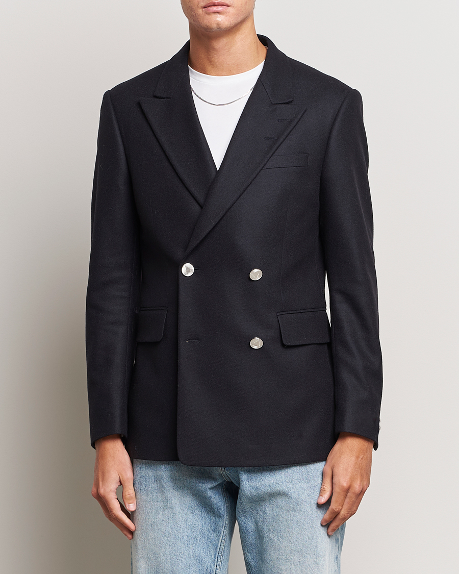 Herre | Blazere & jakker | Tiger of Sweden | 1903 Double Breasted Wool Blazer Dark Ink
