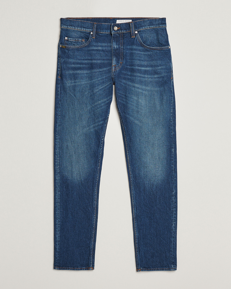 Herre | Tapered fit | Tiger of Sweden | Pistolero Stretch Cotton Jeans Dust Blue