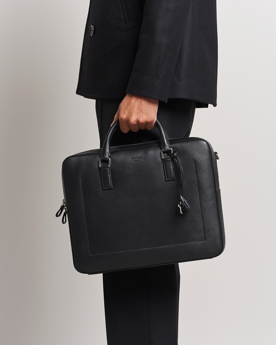 Herre |  | Tiger of Sweden | Bowe Leather Briefcase Black