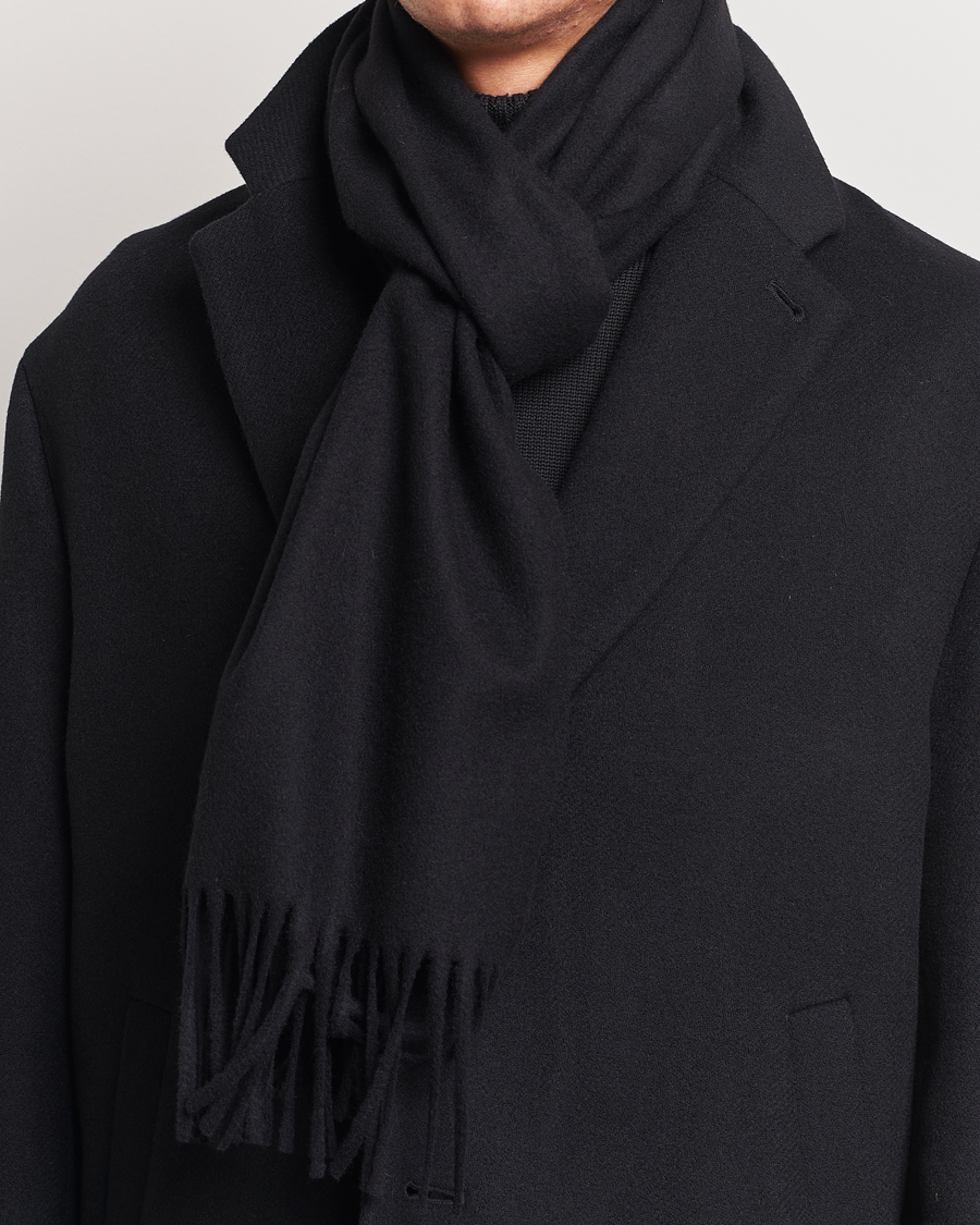 Herre | Tiger of Sweden Sylan Wool Scarf Black | Tiger of Sweden | Sylan Wool Scarf Black