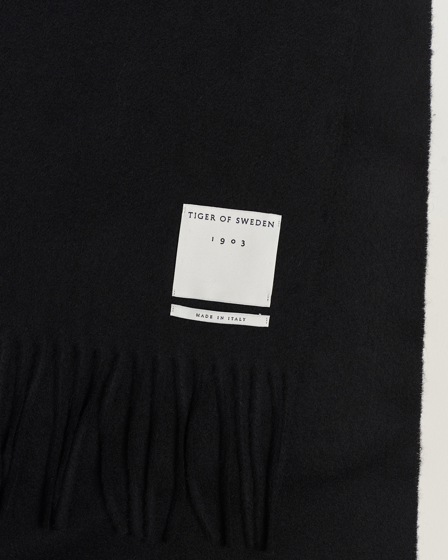 Herre | Tiger of Sweden Sylan Wool Scarf Black | Tiger of Sweden | Sylan Wool Scarf Black