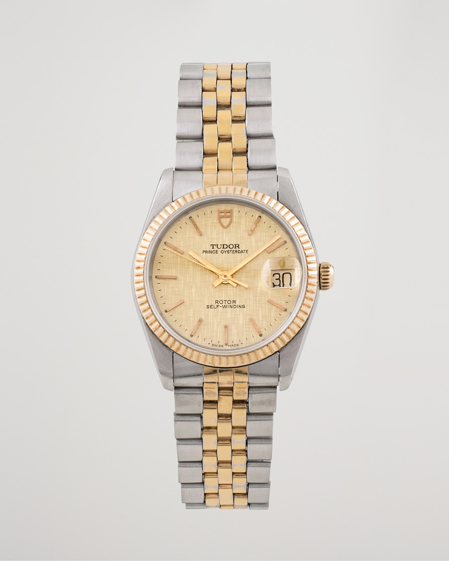 Herre | Pre-Owned & Vintage Watches | Tudor Pre-Owned | Prince Oysterdate 74033 Gold Steel Gold