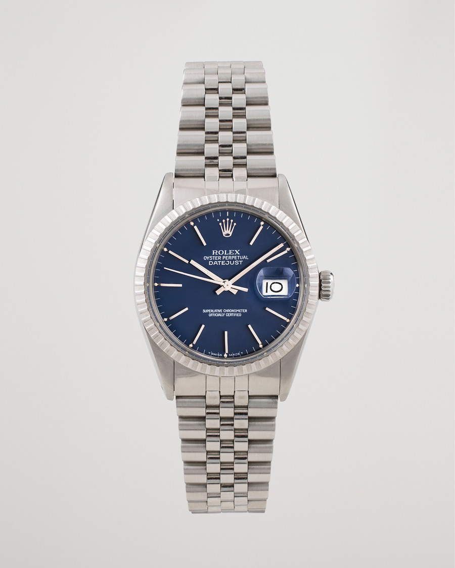 Brugt: | Pre-Owned & Vintage Watches | Rolex Pre-Owned | Datejust 16030 Oyster Perpetual Steel Blue