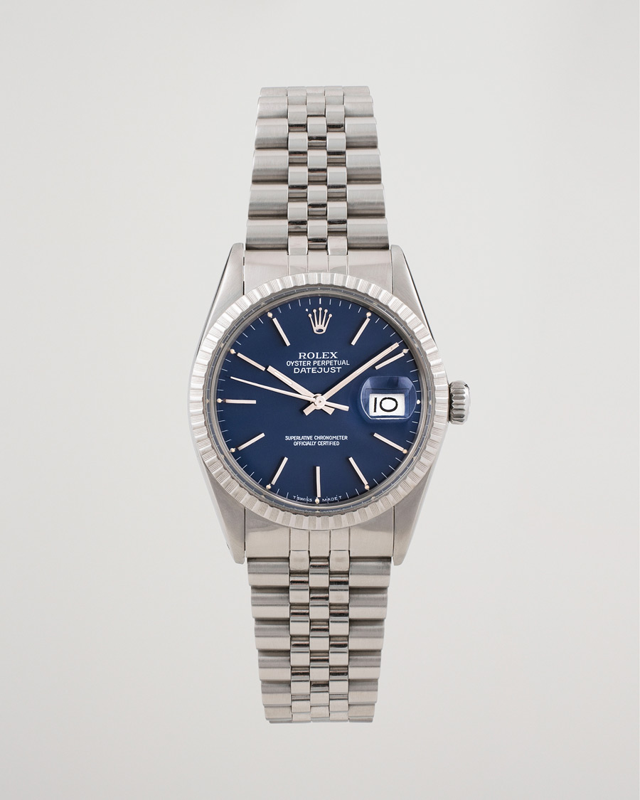 Herre | Rolex Pre-Owned Datejust 16030 Oyster Perpetual Steel Blue | Rolex Pre-Owned | Datejust 16030 Oyster Perpetual Steel Blue